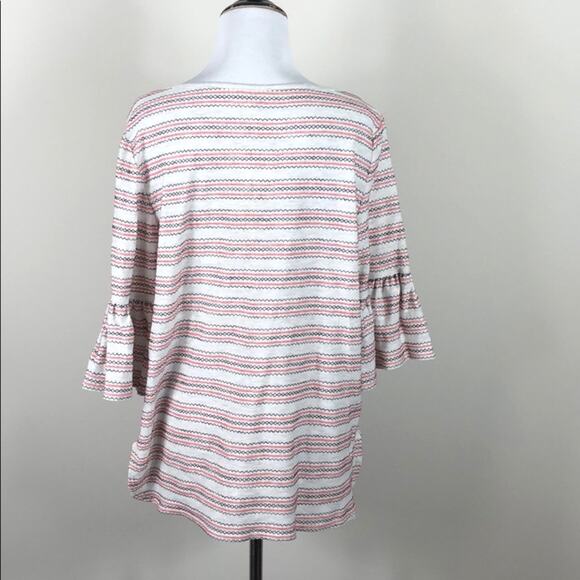 Max Studio Top Topstitched Bell Sleeve - Picture 6 of 8